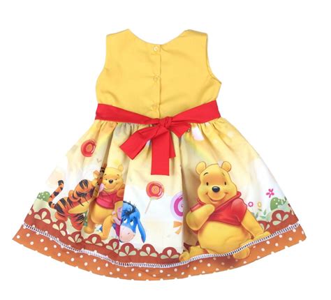 Vestido Ursinho Pooh - Vestido Ursinho Pooh Juvenil tam 08/10/12 | Elo7