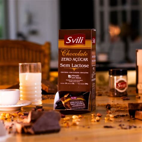 Existe Chocolate Sem Lactose - CHOCOLATE SEM LACTOSE ZERO AÇÚCAR 24 UNIDADES | Comprar Online | SVILI