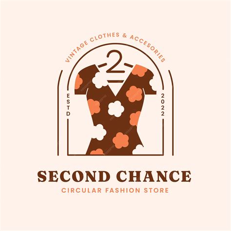 Premium Vector | Hand drawn second hand clothing store logo
