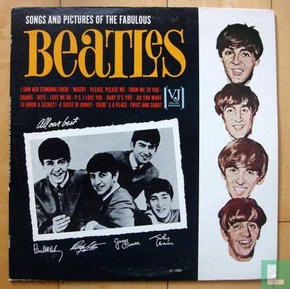 songs  pictures   fabulous beatles doublure van  lp vj