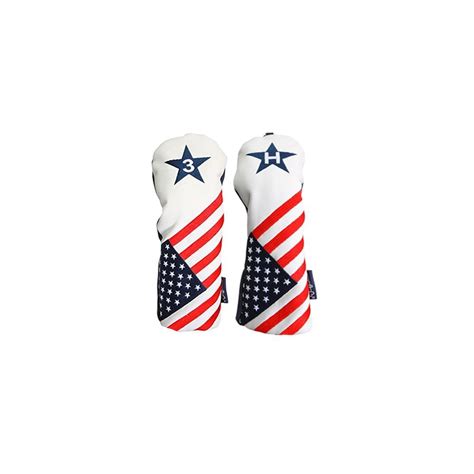 Usa 3 And H Headcover Patriot Golf Vintage Retro Patriotic Fairway Wood