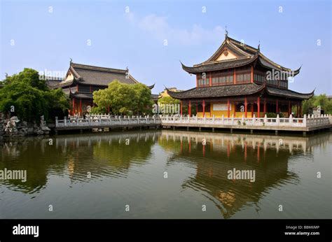 Quanfu Buddhist Temple Built In The Song Dynasty And Lake Surrounded By