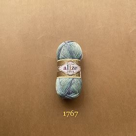 Mua Cuộn len sợi màu loang Diva Batik hãng ALIZE YARNS đan móc áo váy khăn bikini túi ví