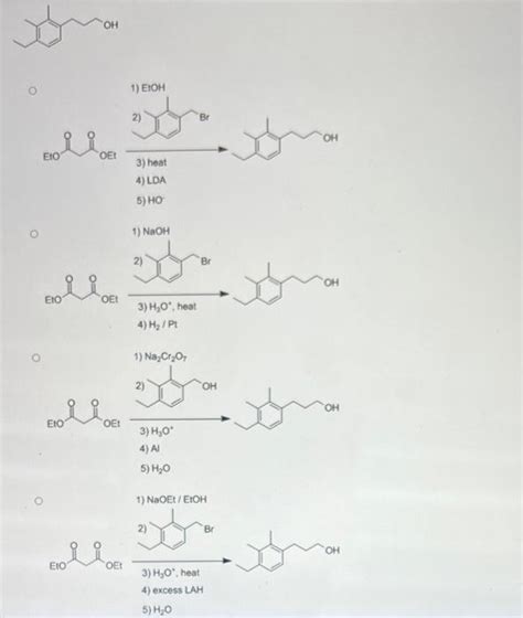 Solved Starting with diethyl malonate and using any other | Chegg.com