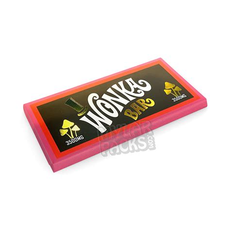 Wonka Mushroom Bar Packaging Empty Chocolate Bar Box