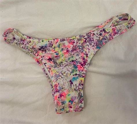Victoria S Secret Splatter Paint Bikini Bottoms Size L Off Retail From Narissa