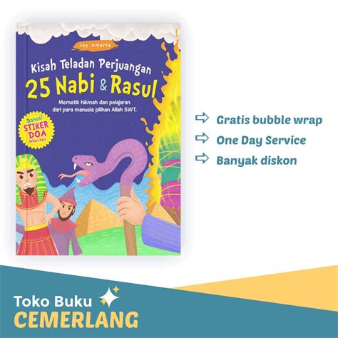 Jual Buku Kisah Teladan Perjuangan 25 Nabi Dan Rasul Bonus Stiker