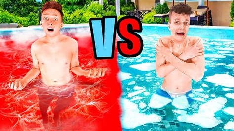 HOT Vs COLD Pool Challenge YouTube