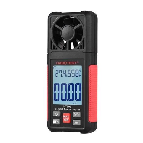 Anémomètre Ht605 Anémomètre Numérique Lcd Thermomètre Portable Vitesse