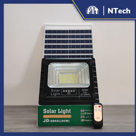 Solar light JD 8860L Đèn năng lượng mặt trời 60W Cao cấp