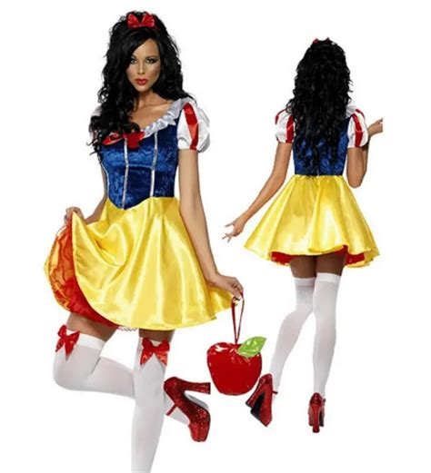 Sexy Fancy Cinderella Snow White Costume Adult Fairytale Princess Costumes For Women Halloween