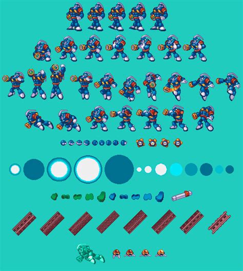 Playstation Mega Man 8 Grenade Man The Spriters Resource