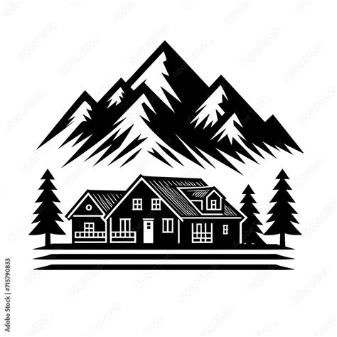 Log Cabin , Log Cabin, Mountain House ,House Woods, Rustic Cabin, House