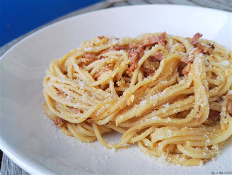 Esparguete de Carbonara Bacon Iguaria Receita e Culinária