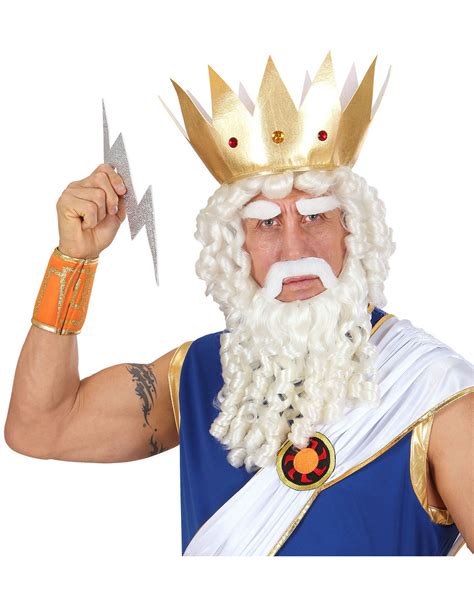 Zeus Perücke mit Bart & Augenbrauen | Neptun Perücke kaufen | Horror ...