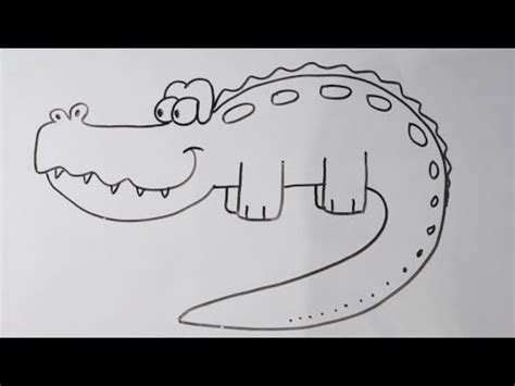 How to easy draw crocodile drawing step by step | Crocodile drawing | a