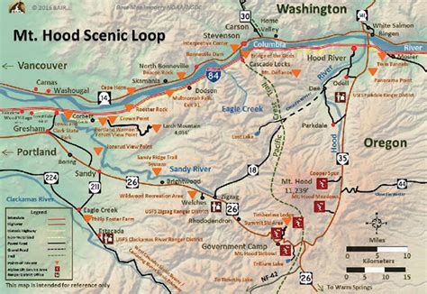 Mt Hood Territory Columbia River Gorge