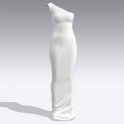 Dress One Shoulder D Model Cgtrader Nude Page Stlfinder