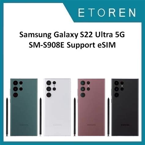 Samsung Galaxy S22 Ultra 5g Sm S908e Dual Sim 128gb Phantom Blackphantom Whitegreenburgundy