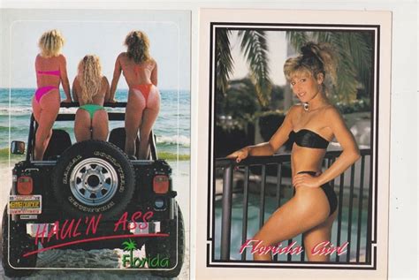 FLORIDA GIRLS POSTCARDS Risque 80 S Pinup Bikini Beach Set Of 4 48 11 64 PicClick UK