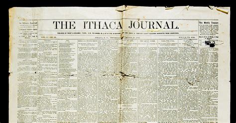 Ithaca history: First newspaper published 200 years ago