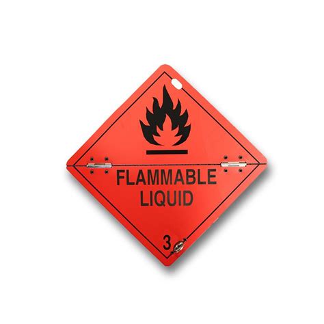 Class 3 Flammable Liquid Folding Aluminium Diamond