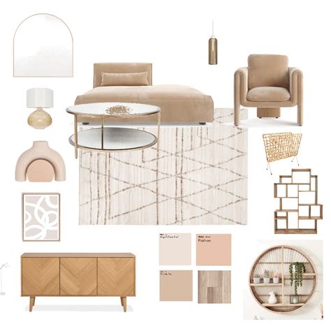 Nude Interior Design Mood Board By Stella Permathouli Style Sourcebook