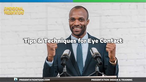 Five Tips Techniques To Improve Eye Contact In Presentations And Speeches