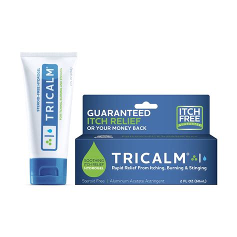 TriCalm Steroid Free Soothing Itch Relief Hydrogel, 2 fl oz HSA/FSA