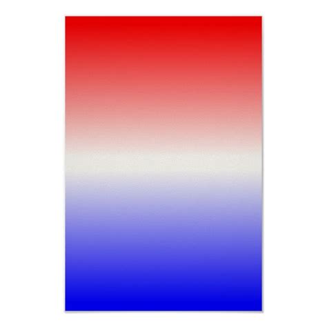Red White And Blue Ombre Poster Zazzle Color Blur Blue Artwork