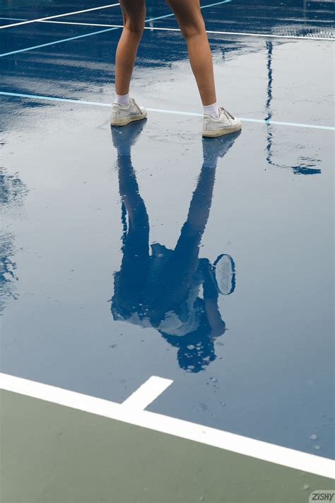 Hot Tennis Player Moon Torrance Strips On The Court Shows Her Tiny Tits CoedCherry