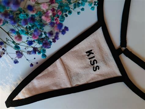 Personalized Micro Mini Bikini Micro Thong Kiss Etsy