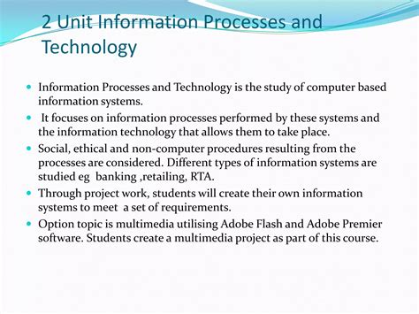 subject selection computer studies pptx