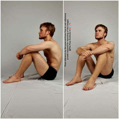 Male Sitting With Knees Up Pose By Theposearchives On Deviantart Sitting With Knees Up Pose