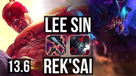 LEE Vs REK SAI JNG 8 0 11 Legendary 1 1M Mastery KR Master 13