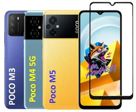 Защитное стекло для Xiaomi POCO M5 / Xiaomi POCO M4 5G / Xiaomi POCO M3 ...