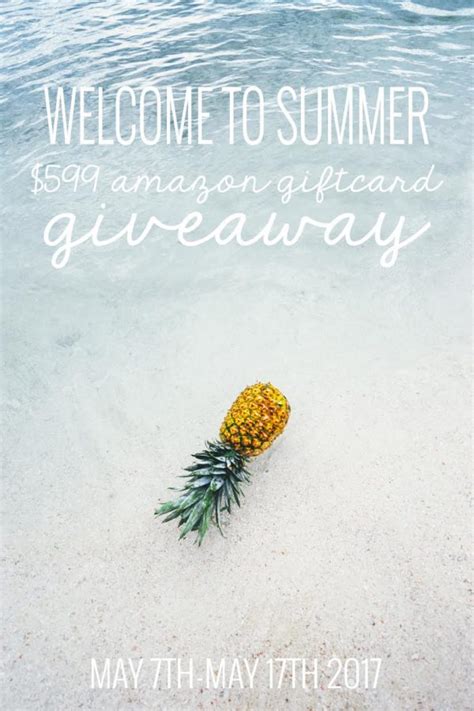 summer amazon card giveaway  idea room