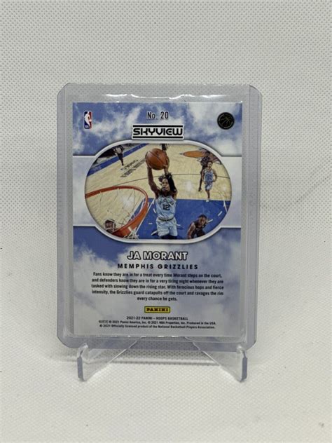 Panini Nba Hoops Ja Morant Skyview Grizzlies Ebay