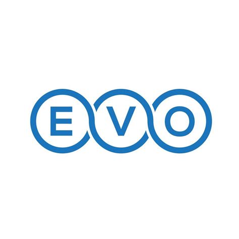 evo letter logo design  black background evo creative initials