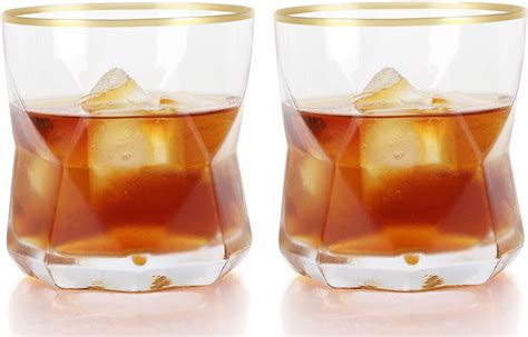 Buy Whiskey Glasses Set Of 2 11 Oz Old Fashioned Glasses Hand Blown