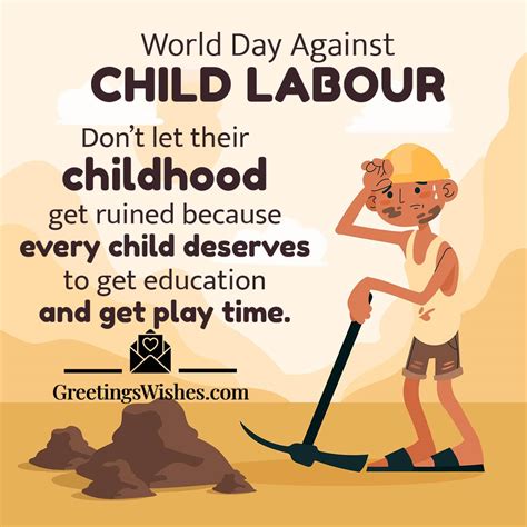 World Day Against Child Labour Wishes 12 June Greetings Wishes
