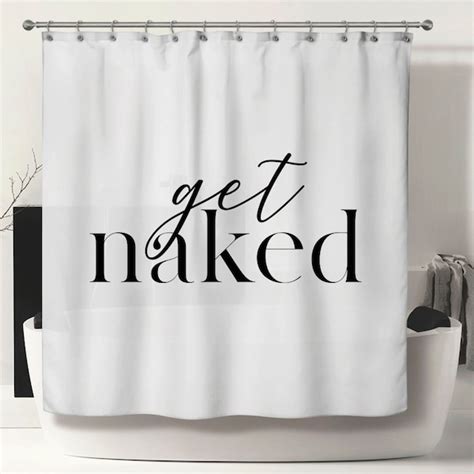 Get Naked Shower Curtain Etsy