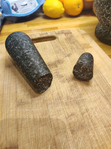 My bro dropped my granite pestle! Checking if I should use an epoxy to