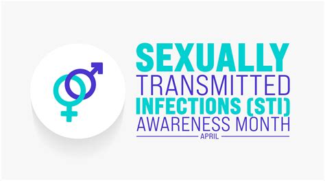 April Is Sexually Transmitted Infections Sti Awareness Month Background Template Holiday