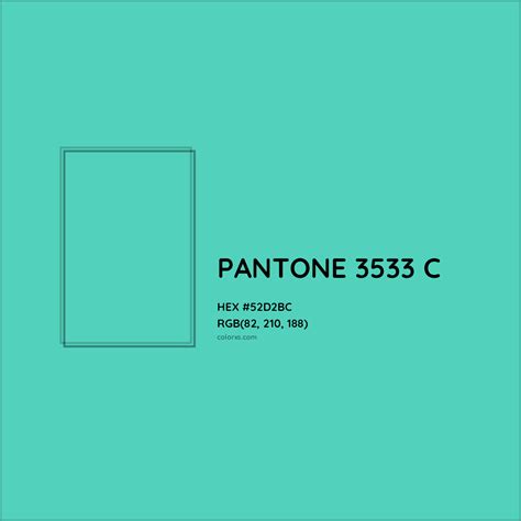 PANTONE 3533 C Complementary or Opposite Color Name and Code (#52D2BC ...
