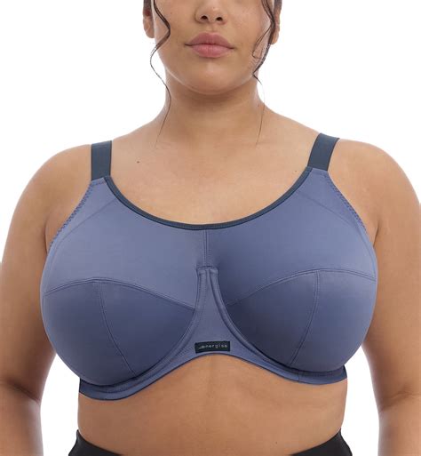 Elomi Energise J Hook Underwire Sports Bra 8041 38hh Vintage Denim