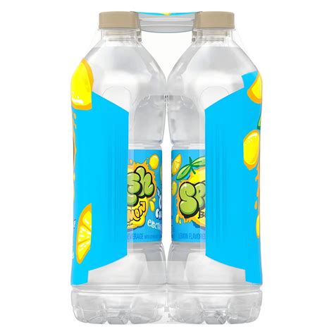 Splash Blast Lemon Flavored Water Beverage 169oz Plastic Bottles 6 Pack