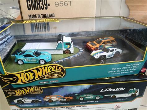Hot Wheels Premium Car Culture Greddy Subaru Pandem Datsun Fairlady Nissan Maxima Drift Racing
