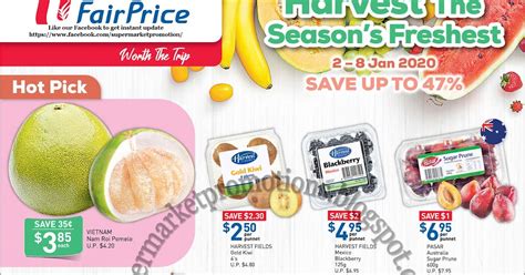 NTUC FairPrice Fresh Fruits Promotion 02 08 January 2020