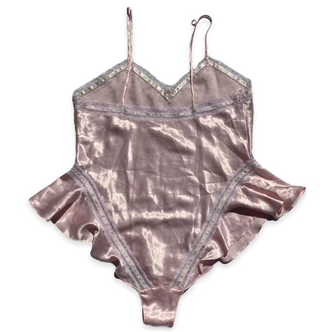 Vintage Baby Pink Teddy Lingerie Preloved In Depop